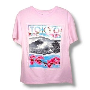 Tokyo Pastel Graphic Tee - Size M